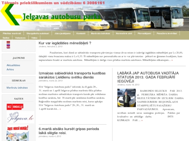 Jelgavas autobusu parks, SIA