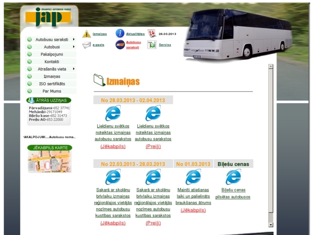Jēkabpils autobusu parks, SIA